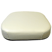 UW81860    Seat Bottom---White Vinyl---Wood Back